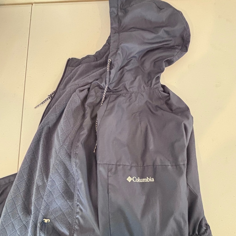 Women's Medium Columbia Blue Violet Insulated Windbreaker Jacket - Picture 4 of 4